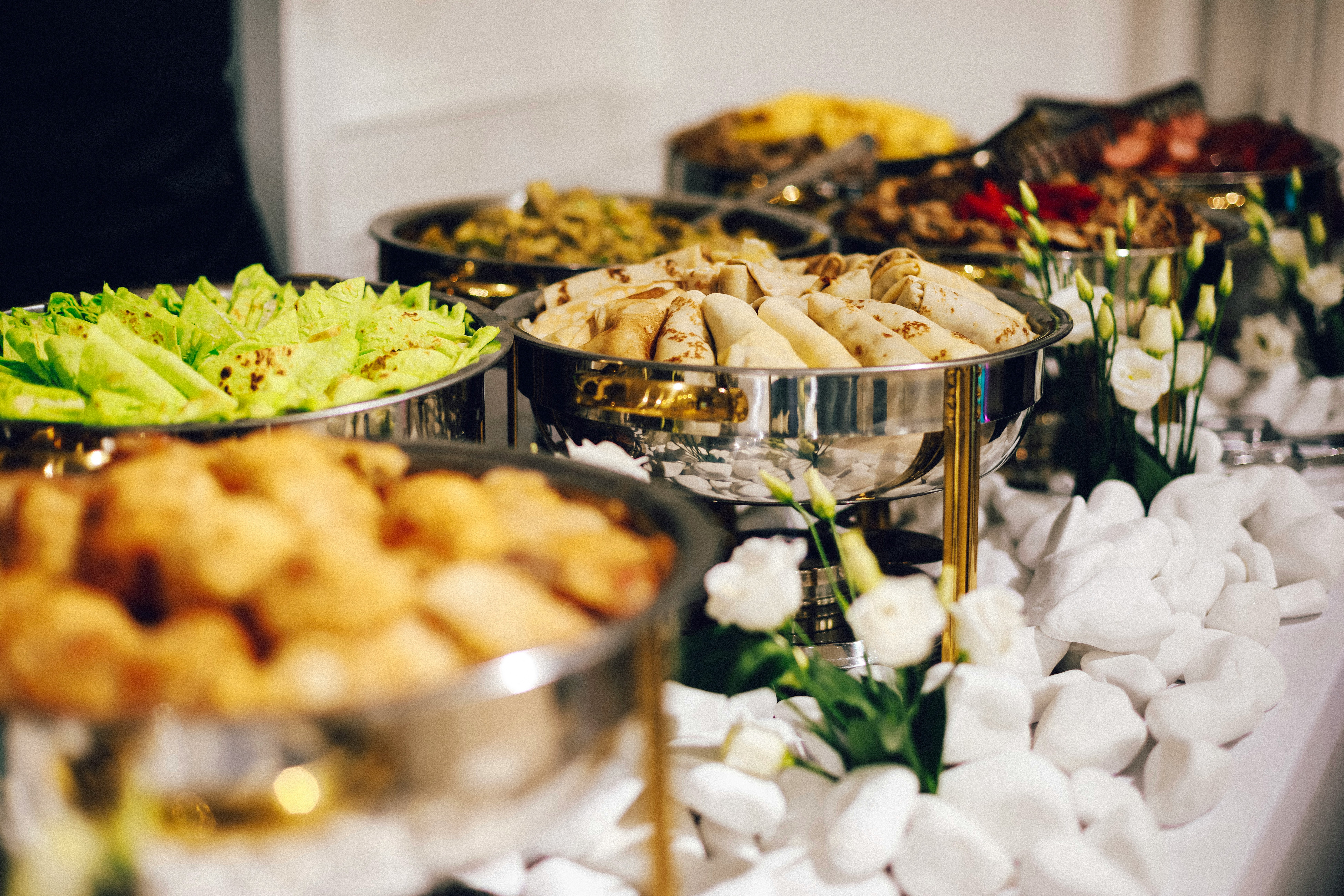 Catering setup with Naga cuisine