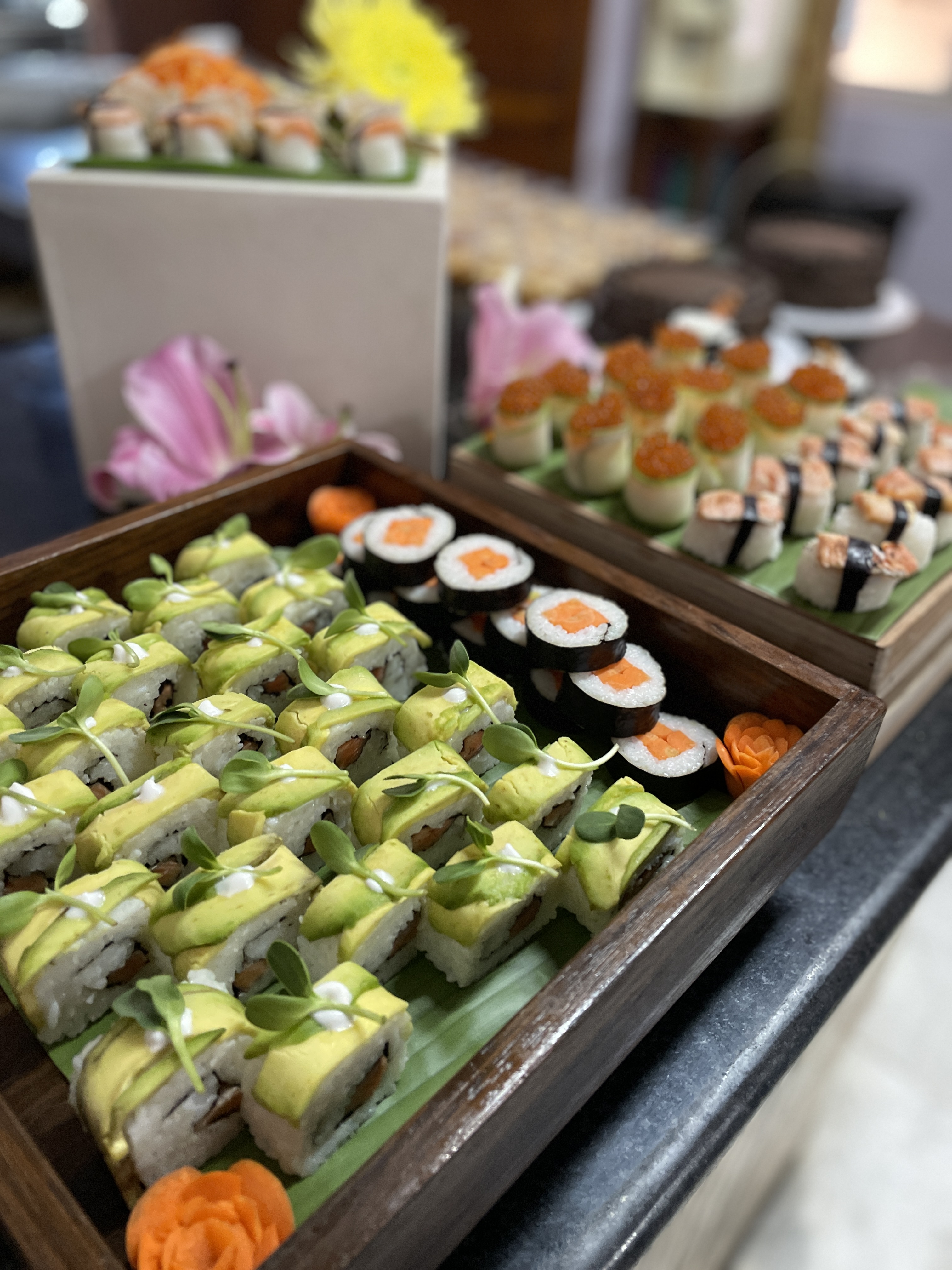 Japanese sushi rolls